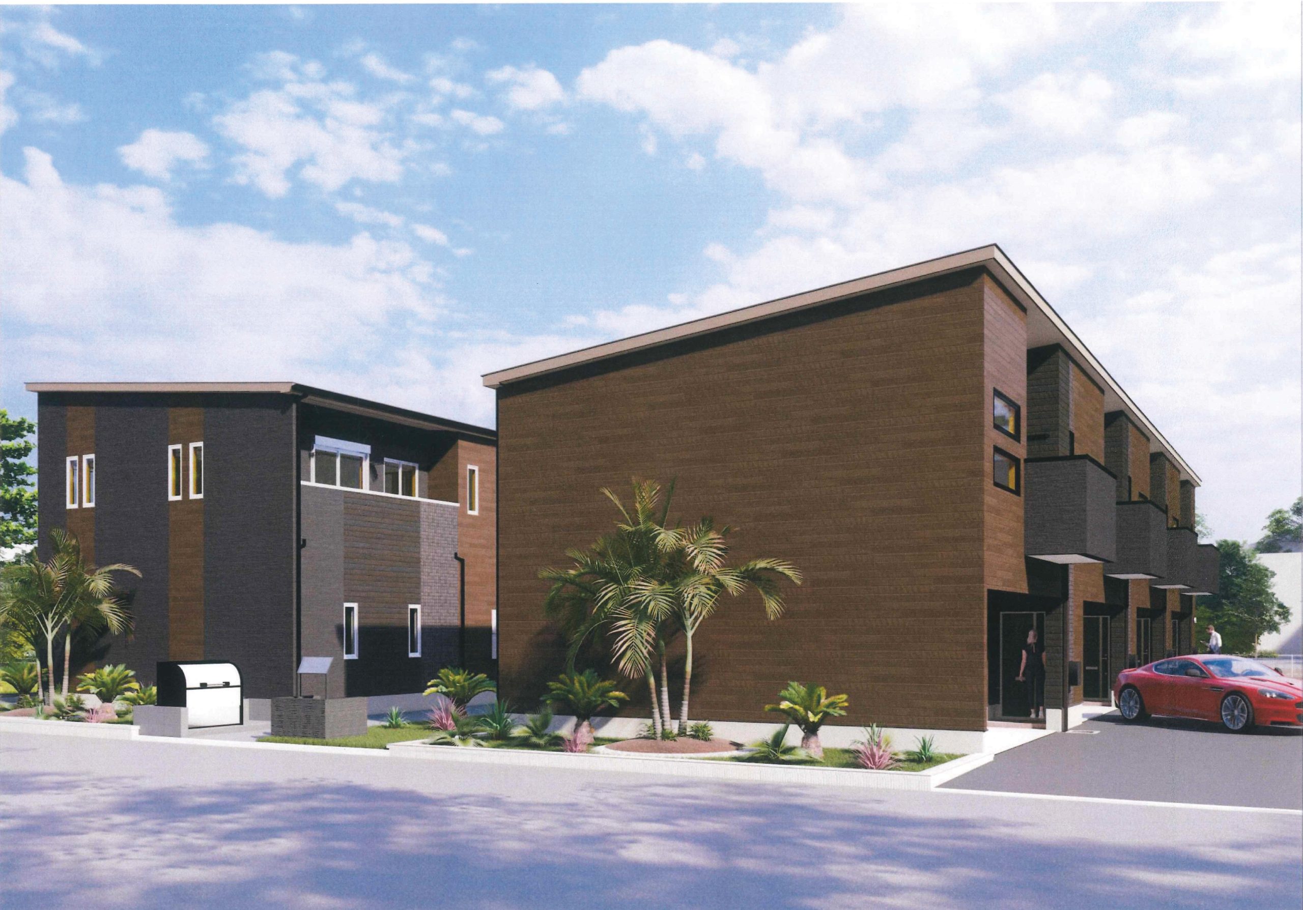 ガレージハウス「Pacifica Shonan B棟」の外観パース⑤ loading=