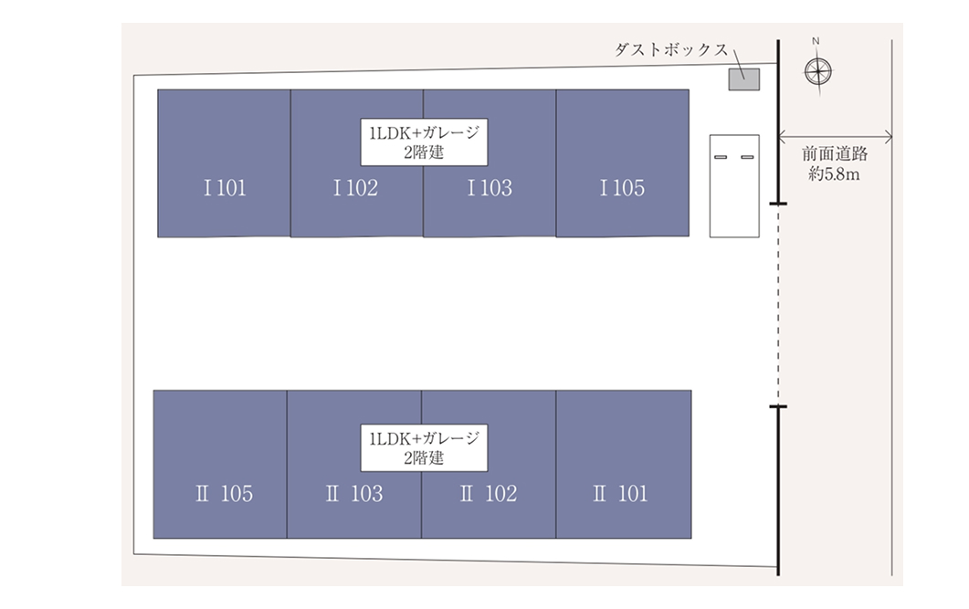 全8戸のガレージハウス loading=