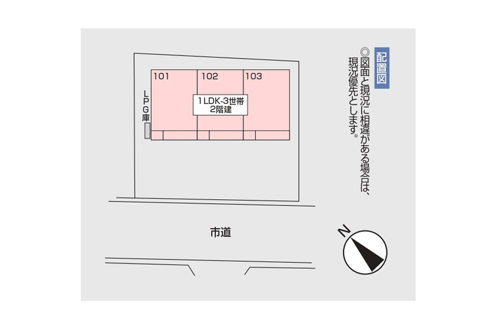 大きな公道に面したガレージハウス loading=